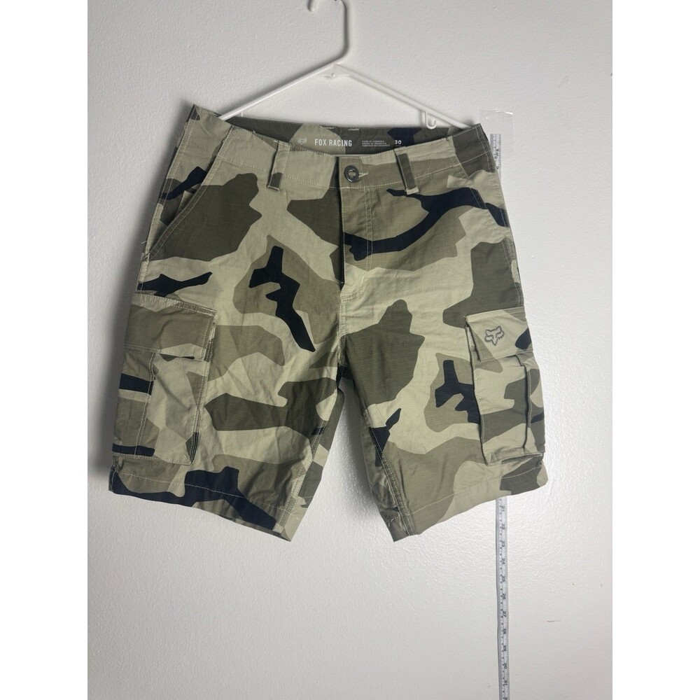 Fox Racing Camo Cargo Shorts Men’s Size 30 Green Camouflage Outdoor